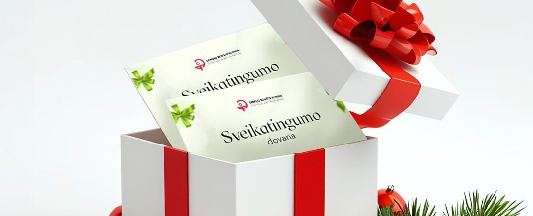 Senojo bokšto klinikos sveikatingumo dovanų kuponas, skirtas įvairioms klinikos paslaugoms