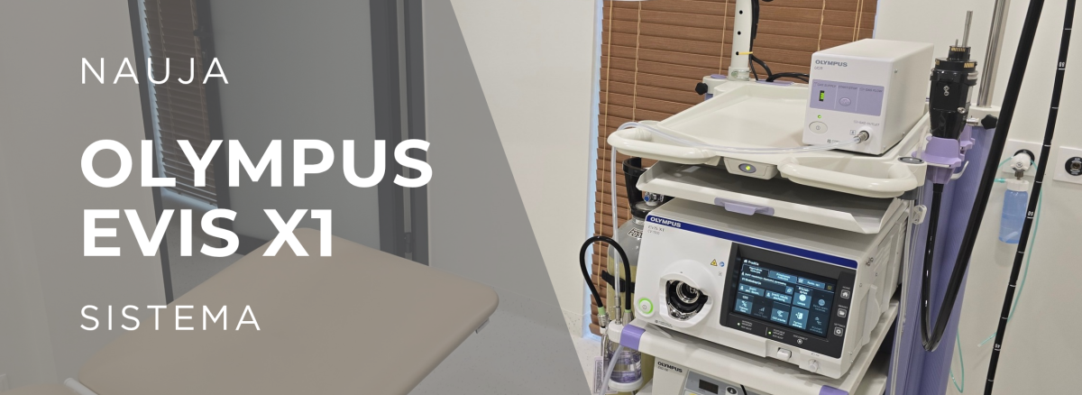 Nauja Olympus EVIS X1 endoskopijos sistema Senojo bokšto klinikoje