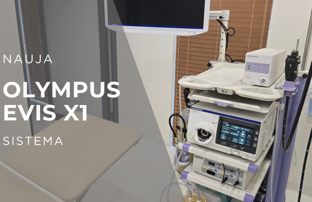 Nauja Olympus EVIS X1 endoskopijos sistema Senojo bokšto klinikoje